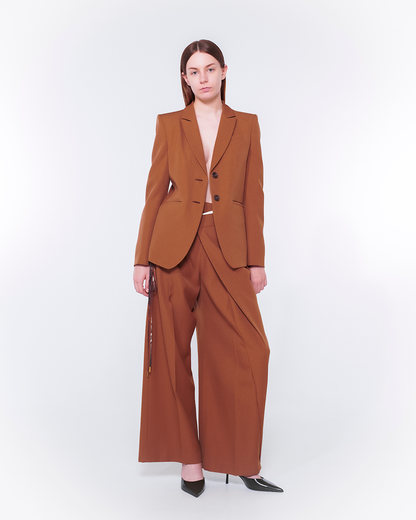 Power Shoulder Jacket (Brown)