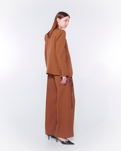 Power Shoulder Jacket (Brown)
