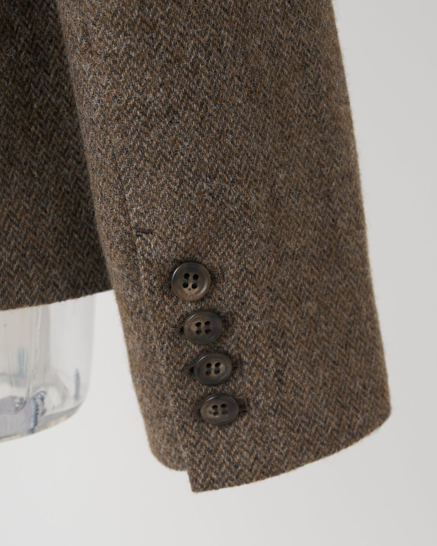 DOUBLE LACE-UP JACKET - BROWN