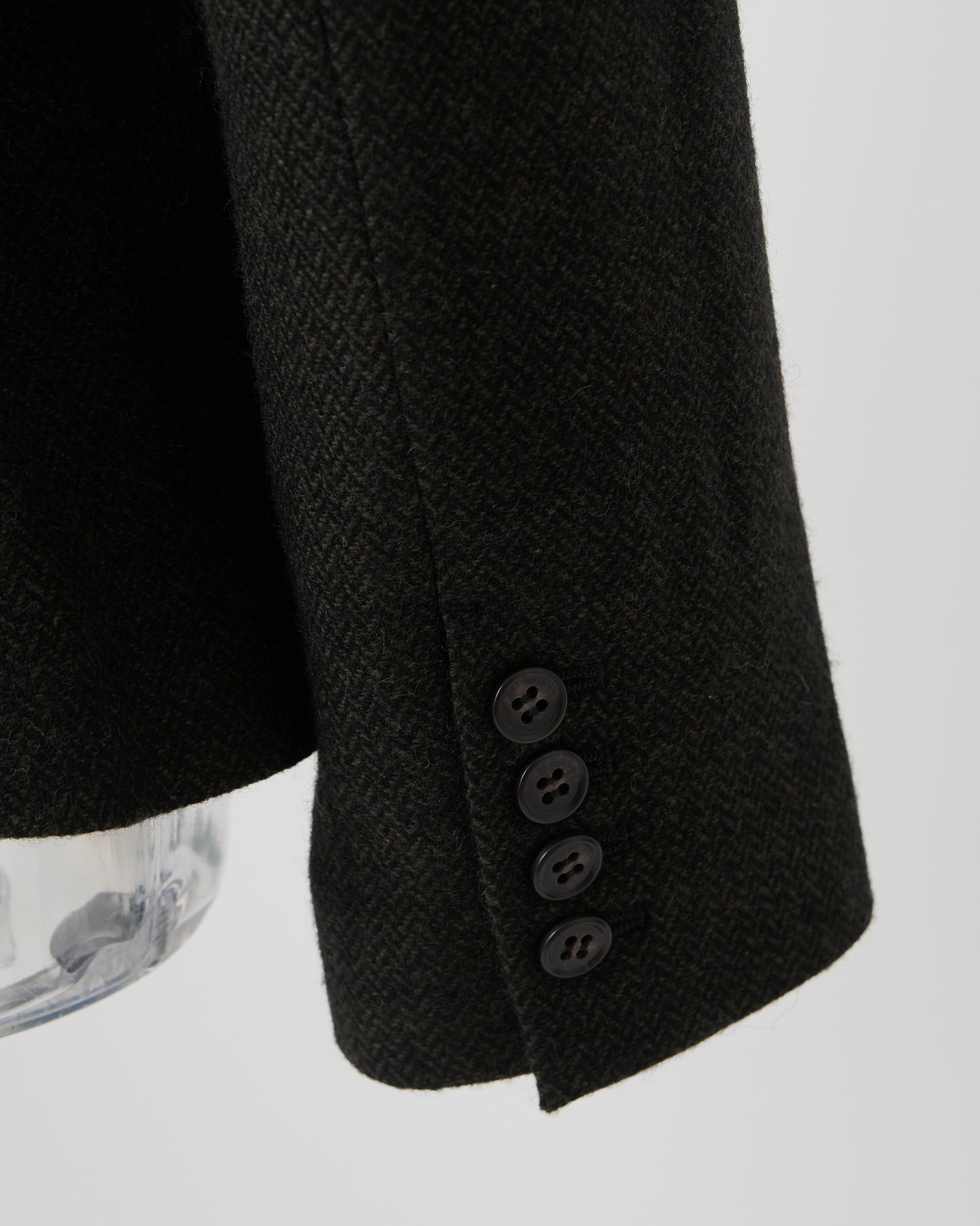 DOUBLE LACE-UP JACKET - GREEN BLACK