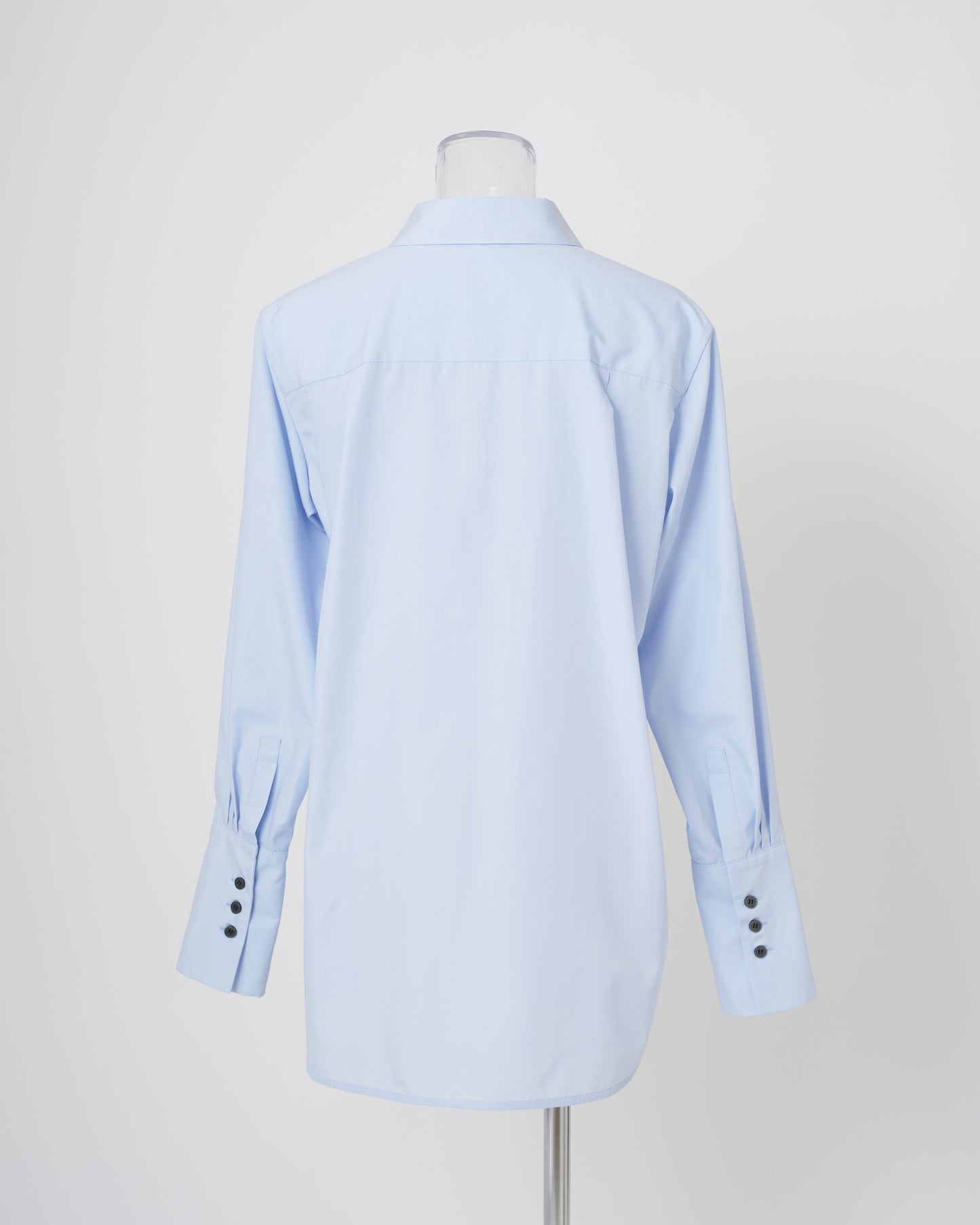 FEATHER-EMBROIDERED SHIRT - BLUE