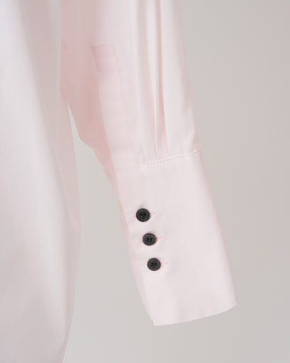 FEATHER-EMBROIDERED SHIRT - PINK