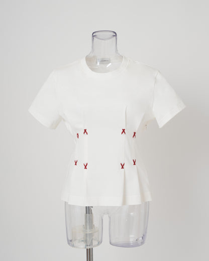 CORSET FLOSSING T-SHIRT - WHITE