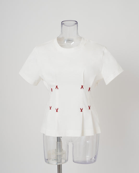 CORSET FLOSSING T-SHIRT - WHITE