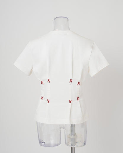 CORSET FLOSSING T-SHIRT - WHITE