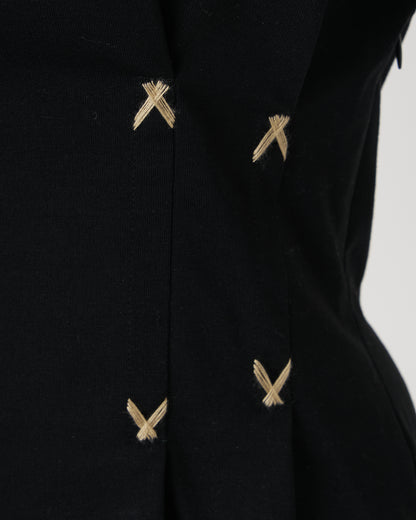CORSET FLOSSING T-SHIRT - BLACK