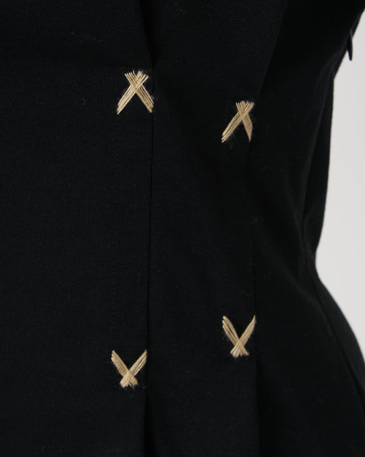 CORSET FLOSSING T-SHIRT - BLACK