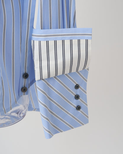 VICTORIAN STRIPED SHIRT - BLUE