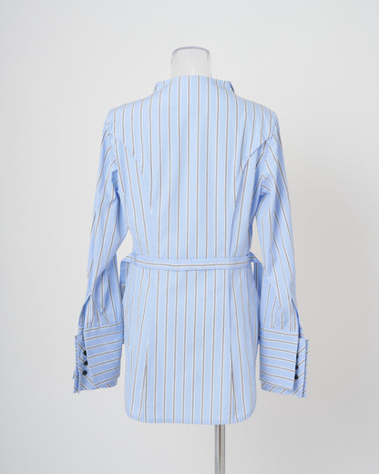 VICTORIAN STRIPED SHIRT - BLUE