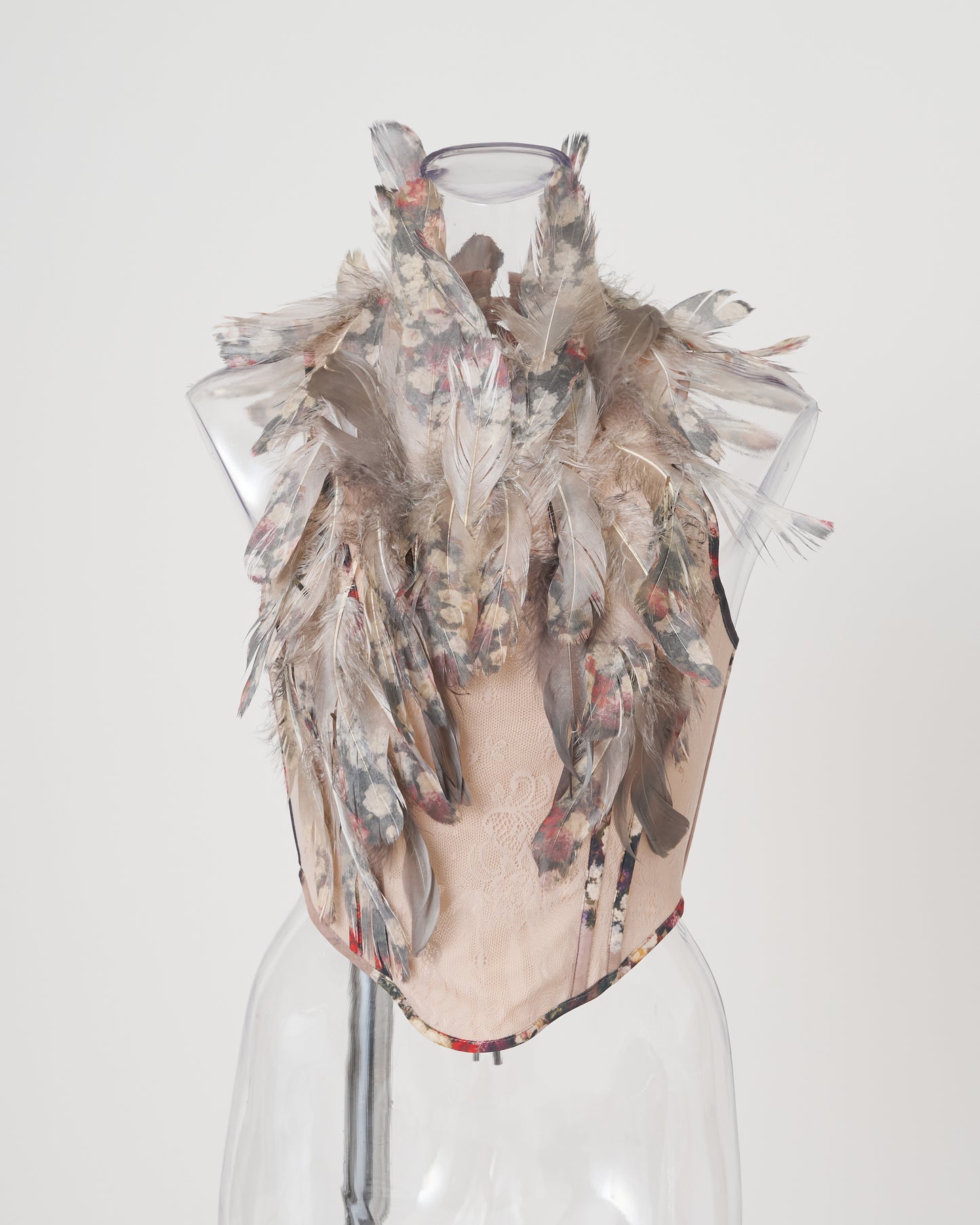 FEATHERS BUSTIER