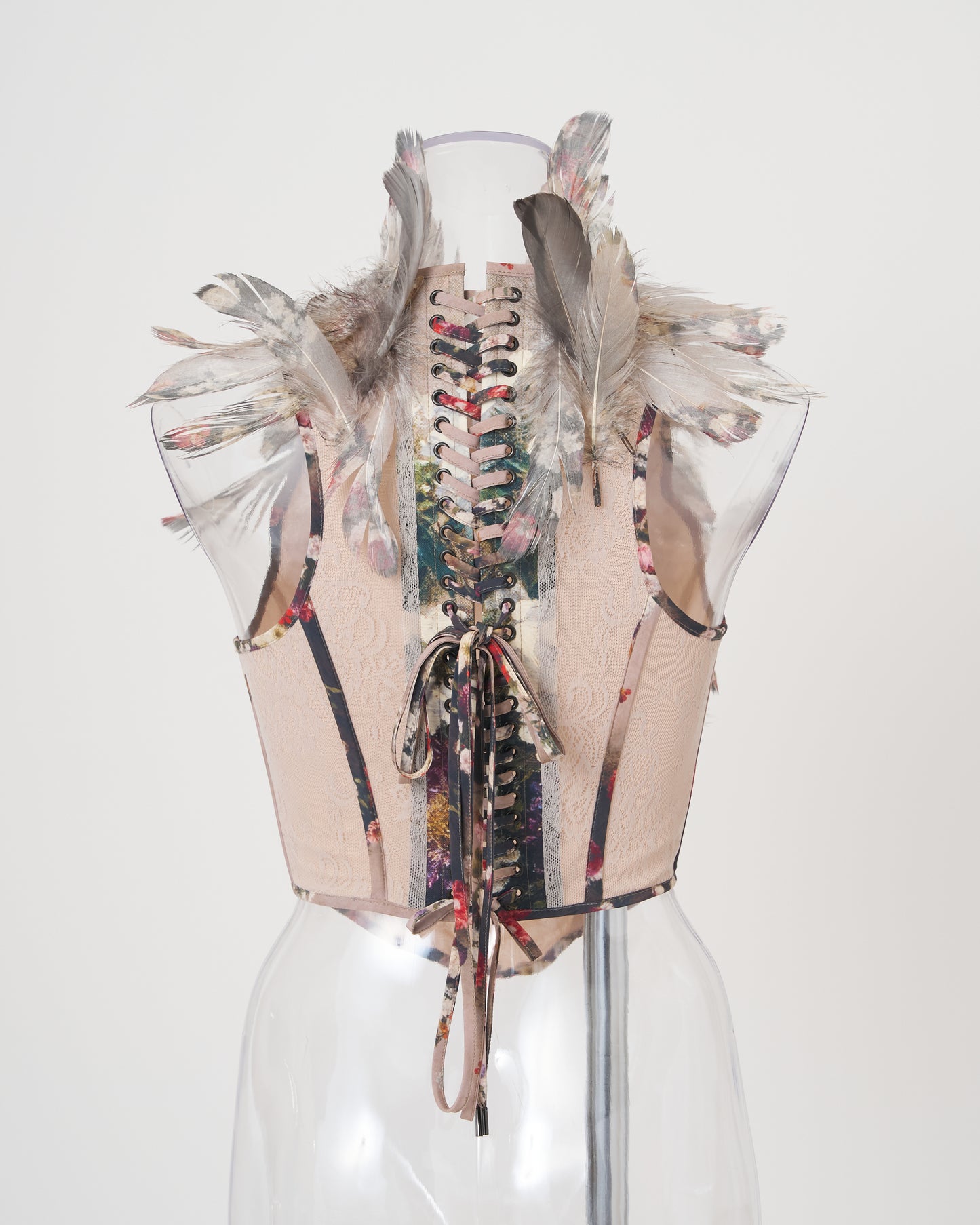 FEATHERS BUSTIER