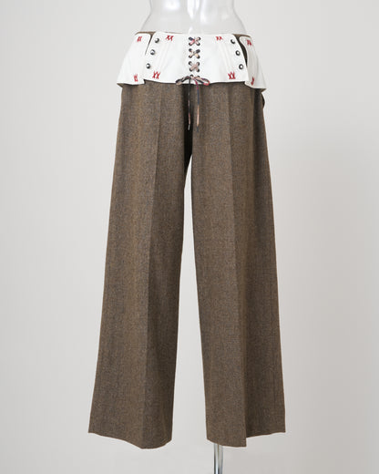 CORSET TROUSERS - BROWN
