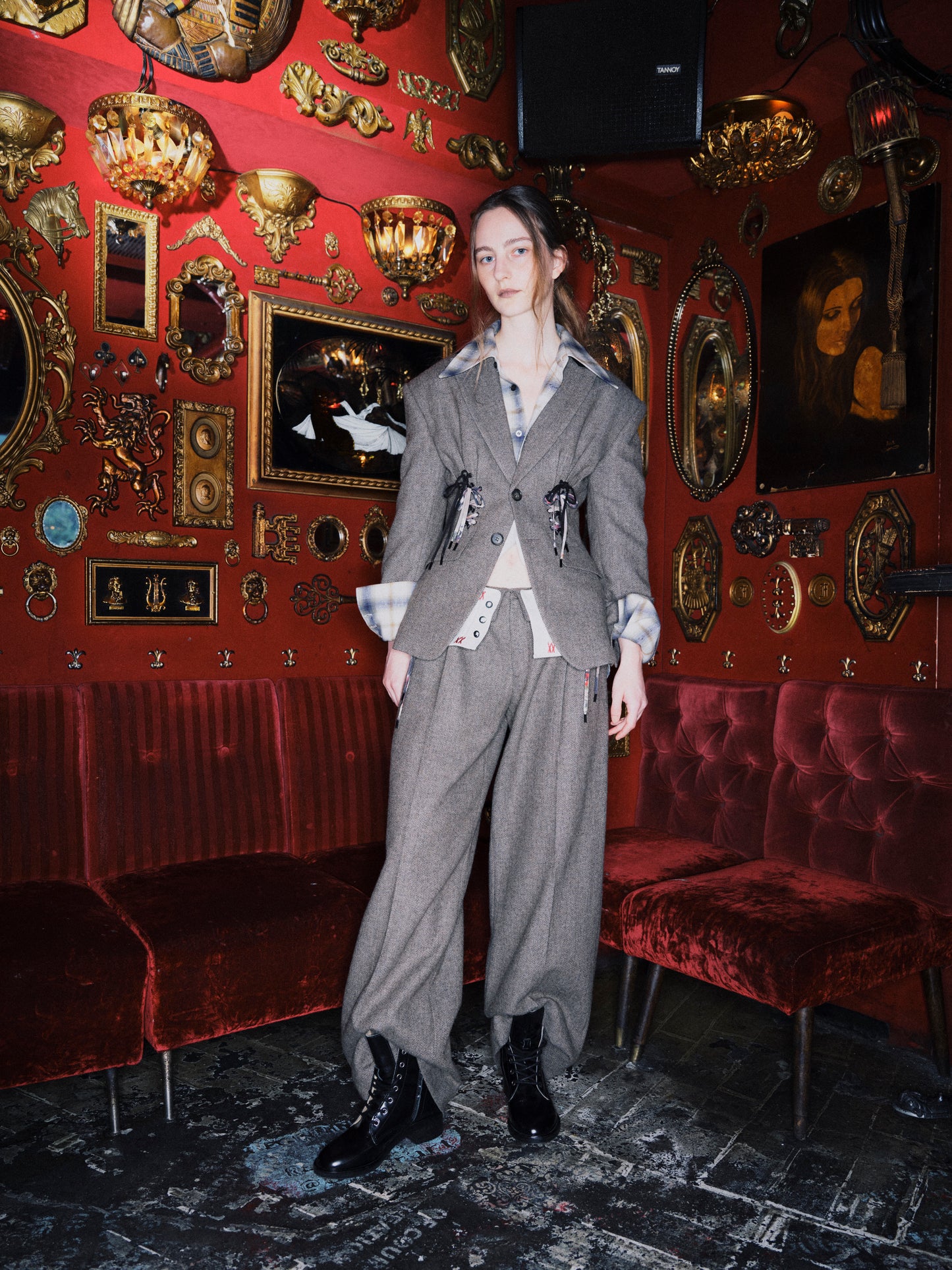CORSET TROUSERS - BROWN