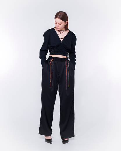 Fan-lacing Shirt（Black）
