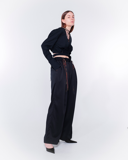 Fan-lacing Shirt（Black）