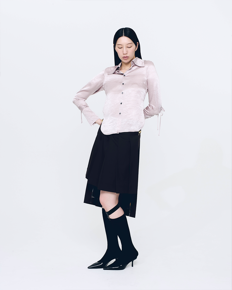 Corset Sleeves Shirts (Pale Mauve)