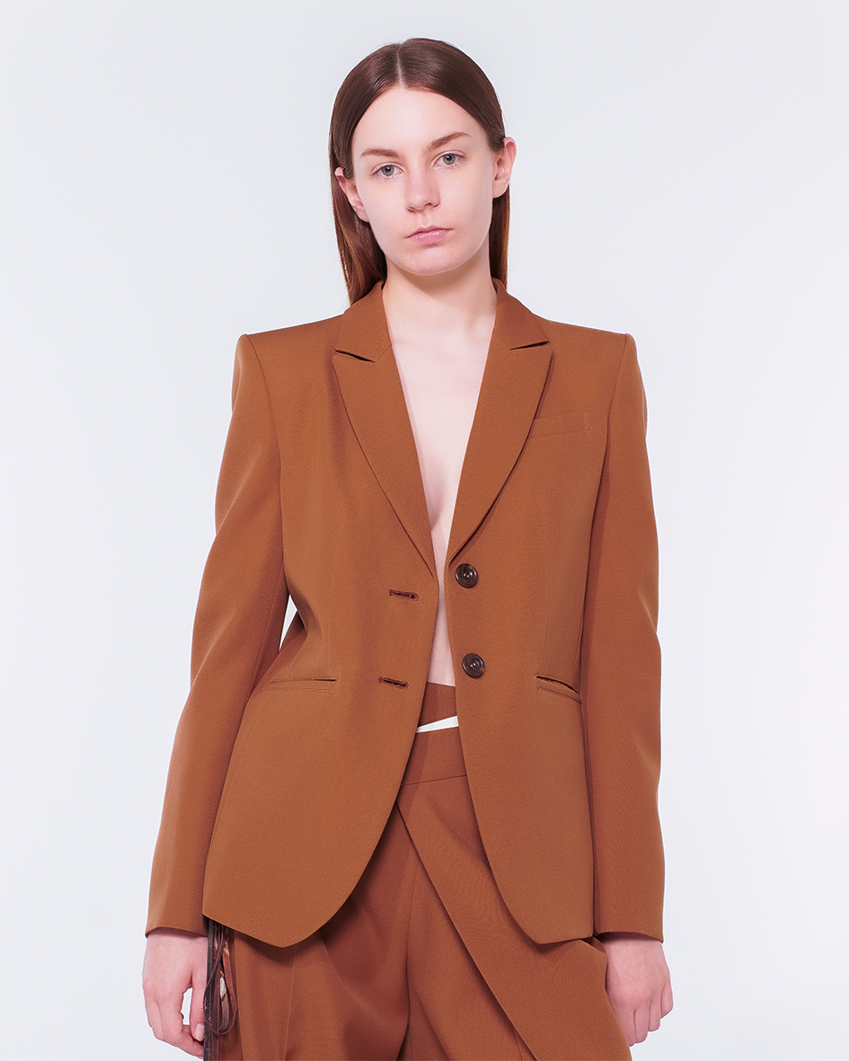 Power Shoulder Jacket (Brown)