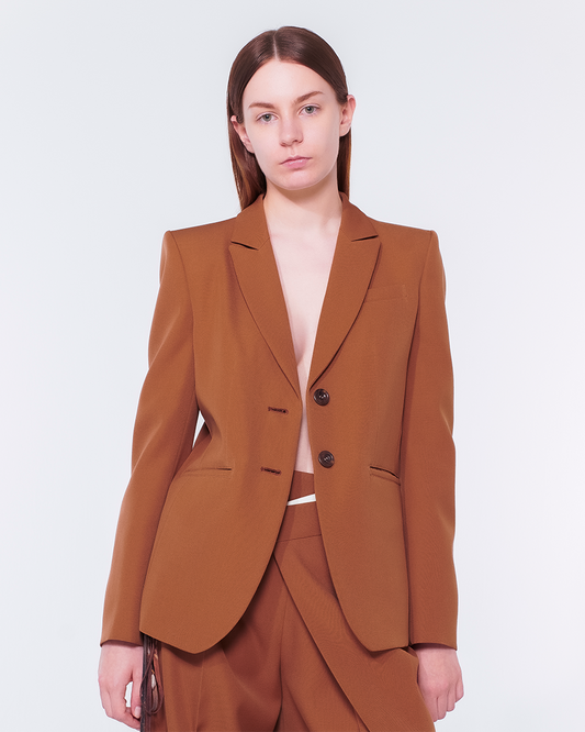 Power Shoulder Jacket (Brown)